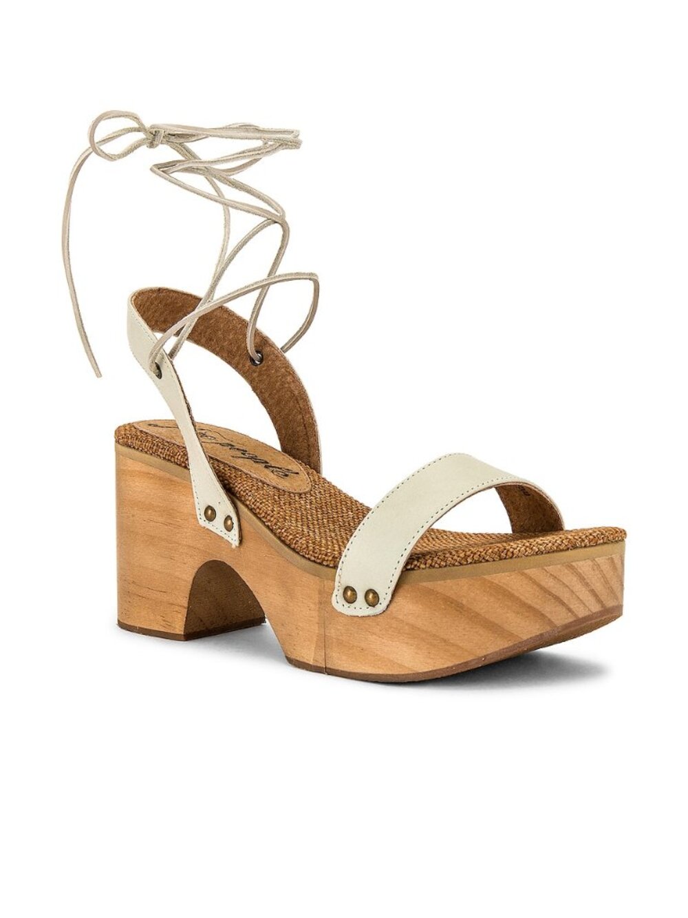 Free People Aurora Wrap Clogs White (kinda off white) 36 / 6